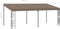 vidaXL - Wandprieel - 6x3 - m - stof - taupe