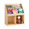 SoBuy KMB01-N - Boekenplank - 3 Opbergvakken - Naturel