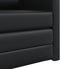 vidaXL - Vloersofa - Bed - 2-in-1 - Zwart - 74x77x81 - cm - Kunstleer