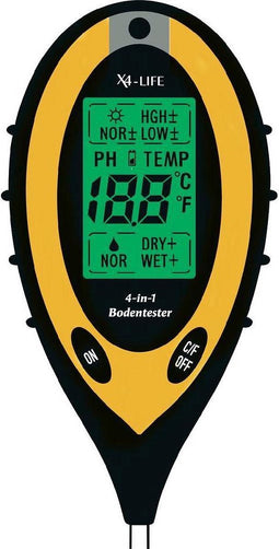 X4-LIFE 700403 Bodemtester Zwart, Geel