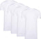 Cappuccino Italia - 4-Pack T-shirts Ronde Hals - Katoen Normale Pasvorm - Wit (4 stuks)