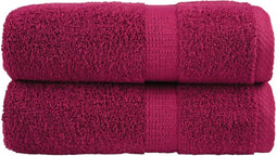 vidaXL - Gastendoekjes - SOLUND - 2 - st - 600 - g/m² - 30x50 - cm - bordeauxrood