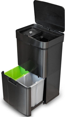 Goliving Automatische Prullenbak - Sensor - 72 liter - Soft-close - Zwart