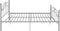 vidaXL - Bedframe - metaal - grijs - 180x200 - cm