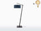 GOOD&MOJO Vloerlamp Andes - Zwart/Naturel - 72x47x176cm - Scandinavisch,Bohemian - Staande lampen voor Woonkamer - Slaapkamer