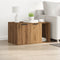 vidaXL - Kattenbakkast - 80x50x45 - cm - bewerkt - hout - artisanaal - eikenkleurig