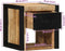 vidaXL - Nachtkastje - 40x35x40 - cm - massief - ruw - mangohout
