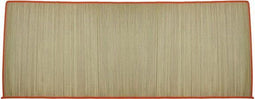 Strandmatje - Strandmat - Riet - Rieten strandmat - Rieten strandmatje - 60 x 180 cm - Gekleurde rand - Oprollen - Oprolbaar - Ligmat - Buiten - Strand - Zee