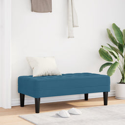 vidaXL - Ligbed - Blauw - 113x57x39 - cm - Velvet