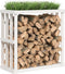 vidaXL - Houtblokhouder - 108x52x74 - cm - massief - grenenhout - honingbruin