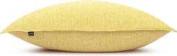Zohome Kussensloop Lino - Kussenhoes van 40x80 cm - 1 stuk - 100% Katoen - Geel