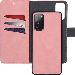 iMoshion Hoesje Geschikt voor Samsung Galaxy S20 FE Hoesje Met Pasjeshouder - iMoshion Uitneembare 2-in-1 Luxe Bookcase - Roze