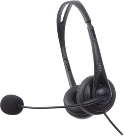LINDY 42870 - USB Stereo Headset - Microfoon uitschakelbaar - Zwart