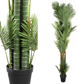 PTMD Hawaii Palm Kunstplant - 200 x 145 x 250 cm - Plastic Pot - Groen