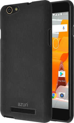 Azuri Wileyfox Spark X - Back Cover - Zandstructuur - Zwart