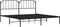 vidaXL - Bedframe - met - hoofdbord - metaal - zwart - 200x200 - cm