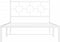 vidaXL - Bedframe - met - hoofdbord - metaal - wit - 107x203 - cm