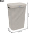 Rotho Country - Wasmand 55 l met deksel - Kunststof - Cappuccino