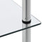 vidaXL - Kastje - 6-laags - 40x40x160 - cm - gehard - glas - transparant