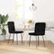 vidaXL - Eetkamerstoelen - 2 - st - fluweel - zwart