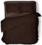 Dekbedovertrek Uni - Bruin - Dekbedovertrek 240x200/220cm - Lits jumeaux