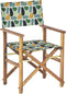 CINE - Tuinstoel set van 2 - Groen/Wit/Abstract - Polyester