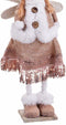 Christmas Kerstversiering Multicolour Metaal Polyfoam Weefsel Engel 22 X 10 X 47 Cm