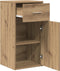 vidaXL - Dressoir - Artisan - Eiken - 38x34,5x75 - cm - Gelaagd - Hout