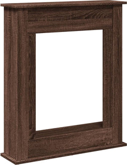 vidaXL - Haardombouw - 75x20x87,5 - cm - bewerkt - hout - bruin - eikenkleurig