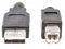Manhattan 152389 - USB 2.0 A naar B kabel - 15 m met LED - Zwart