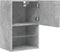 vidaXL - Tv-meubels - met - LED-verlichting - 2 - st - 40,5x30x60 - cm - betongrijs