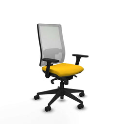 Piqueras y Crespo 3D066N0 - Bureaustoel - Verstelbare hoogte met armleuning - Geel