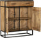 Kabinet kast industrieel - Kabinet kast Sanne - Vakkenkast mangohout 100 cm