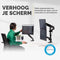Fellowes 8043401 - Monitor Arm - 2 schermen tot 27 inch - Verticaal - Met USB - Zwart