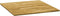 vidaXL - Tafelblad - vierkant - 23 - mm - 80x80 - cm - massief - eikenhout