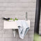 Differnz Force - Fontein - Keramiek met kraangat rechts - Glans wit - 40 x 22 x 11.5 cm