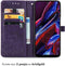 iMoshion Hoesje Geschikt voor Xiaomi Poco X5 5G Hoesje Met Pasjeshouder - iMoshion Mandala Bookcase - Paars