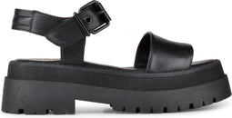 PS Poelman Korios - Dames Sandalen - Chunky - Zwart - Maat 37