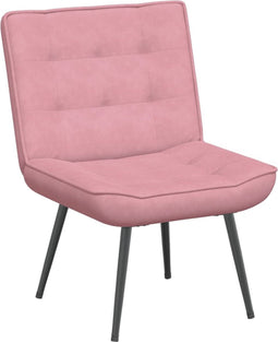 vidaXL - Relaxstoel - 64x74x84 - cm - fluweel - roze