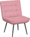 vidaXL - Relaxstoel - 64x74x84 - cm - fluweel - roze