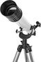 Nedis Telescoop - Diafragma: 70 mm - Brandpuntsafstand: 700 mm - Finderscope: 5 x 24 - Maximale werkhoogte: 125 cm - Tripod - Wit / Zwart