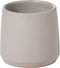 J-Line bloempot Rond - keramiek - grijs - extra small - 2 stuks - Ø 15 cm