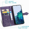 iMoshion Hoesje Geschikt voor Samsung Galaxy S22 Hoesje Met Pasjeshouder - iMoshion Mandala Bookcase - Paars