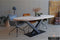 Old Inn - Eetkamertafel - Industrieel - Ovaal - Eikenhout - V-poot - 200x110x76cm