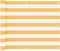 vidaXL - Balkonscherm - 75x500 - cm - oxford - stof - wit - en - geel