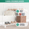Avalo Kledingrek - Industrieel - 100x40x156 cm - Draagcapaciteit 40 kg - Wit