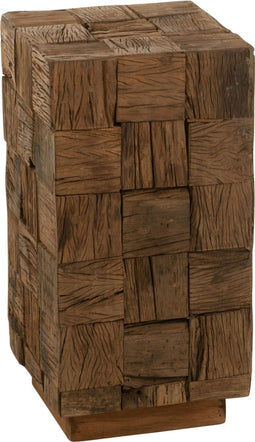 J-Line sokkel - hout - naturel - small