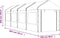 vidaXL - Prieel - met - dak - 8,92x2,28x2,69 - m - polyetheen - wit