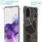 iMoshion Hoesje Geschikt voor Samsung Galaxy S20 Plus Hoesje Met Koord - iMoshion Design Hoesje met Koord - Zwart / Meerkleurig / Goud / Black Graphic