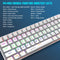 HXSJ V900 - Mechanisch Gaming Toetsenbord - RGB - Blue Switch - 61 Toetsen - QWERTY - Wit